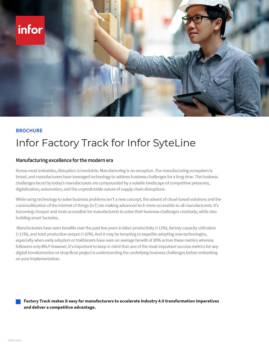 Infor Factory Track for SyteLine